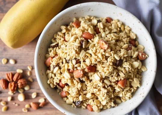 Granola Fatta in Casa con Noci e Semi di Zucca