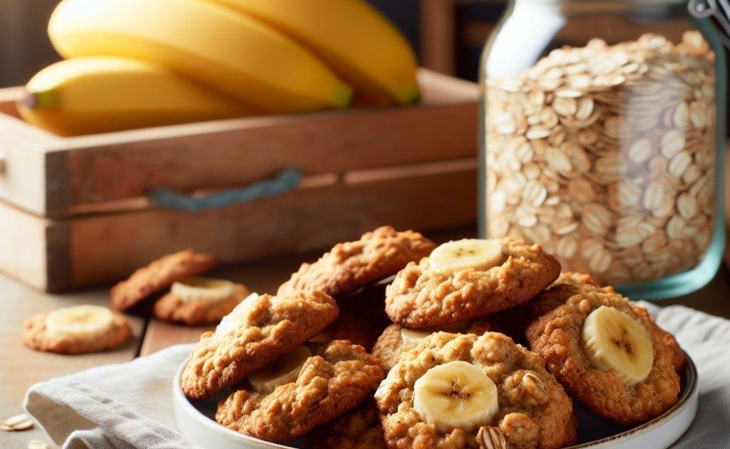 biscotti di avena e banana senza zucchero