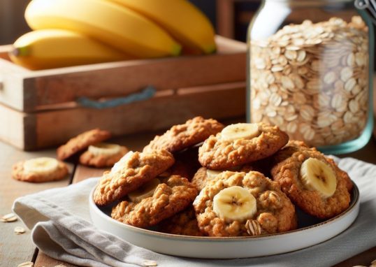 biscotti di avena e banana senza zucchero