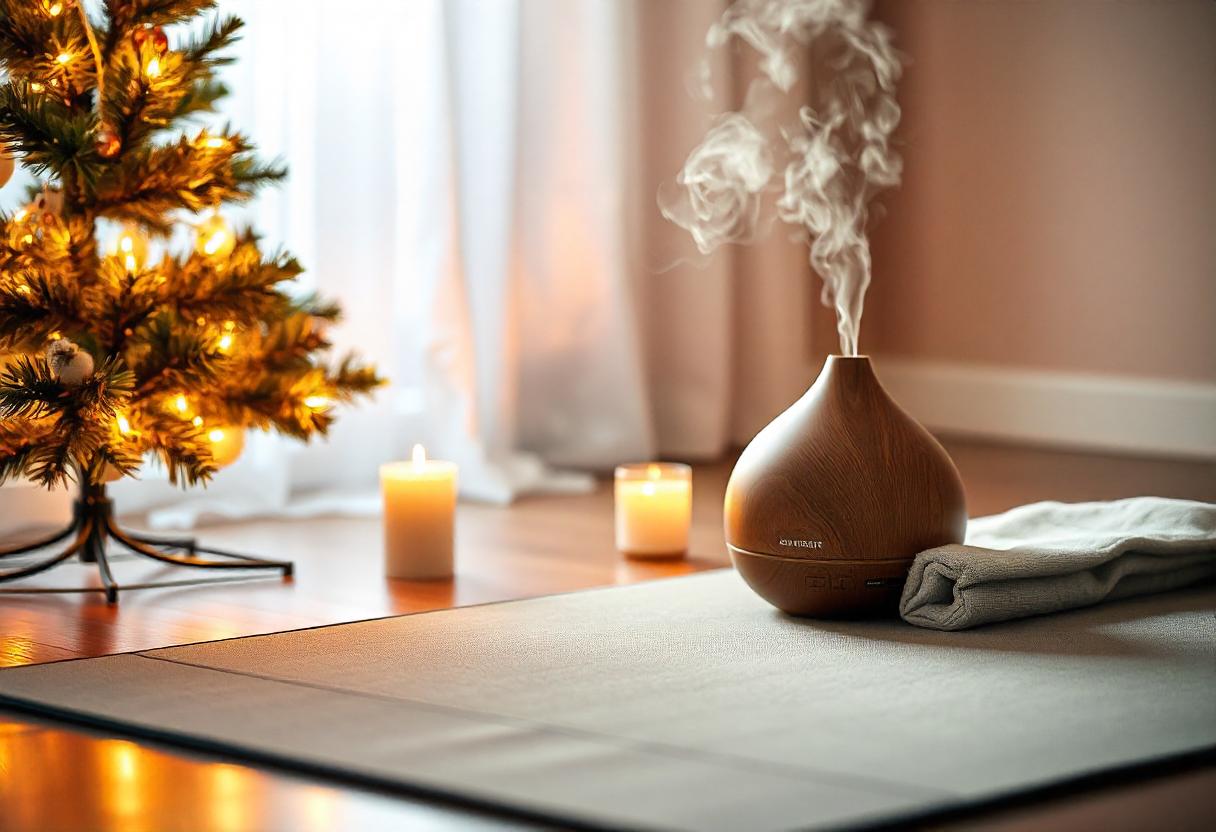 Diffusore,tappetino,yoga, natale